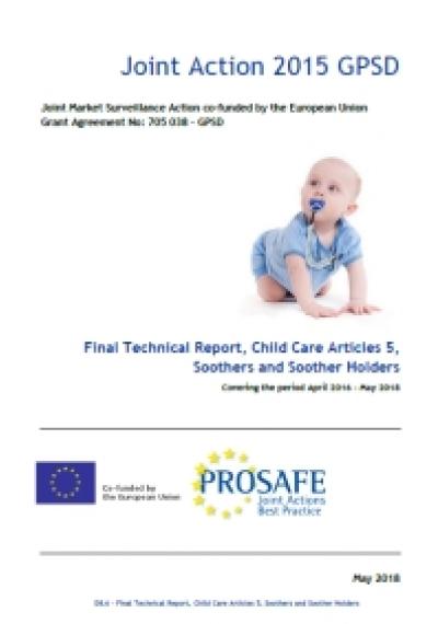 PROSAFE: Final Technical Report, Child Care Articles 6, Soothers and Soother Holders