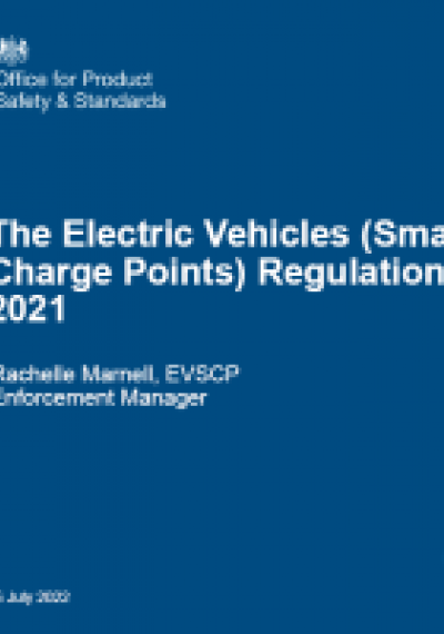 Electric Vehicles (Smart Charge Points) Regulations 2021 presentation: OPSS