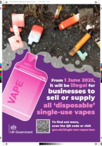 Single-use vapes poster Single-use vapes poster